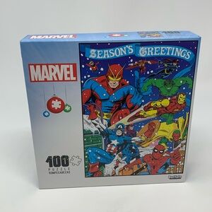 Marvel Season’s Greetings 100 piece puzzle NWT